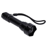 LED Flashlight Telescopic Zoom Protective Function Fashion Design IP65 Waterproof 5000LM Zoom Flashlight - Close-Up Angle