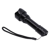 LED Flashlight Telescopic Zoom Protective Function Fashion Design IP65 Waterproof 5000LM Zoom Flashlight - Low Angle