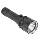 L2 5000lm Stepless Dimming Diving Light Vacuum Electroplated IPX8 Waterproof Diving Flashlight - Top-Down View