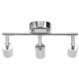 3 LED Track Light Base Adjustable Flexibly Rotatable 3 Way Ceiling Spotlight Base for Bedroom Dining Living Room Mall - Top-Down View