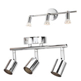 3 LED Track Light Base Adjustable Flexibly Rotatable 3 Way Ceiling Spotlight Base for Bedroom Dining Living Room Mall - Extra Image