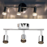 3 LED Track Light Base Adjustable Flexibly Rotatable 3 Way Ceiling Spotlight Base for Bedroom Dining Living Room Mall - Extra Image