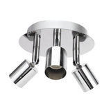 Lamp Holder 3 Head Circle Shape Modern Simple GU10 Base Flexible Rotation Light Holder for Bedroom 85‑265V