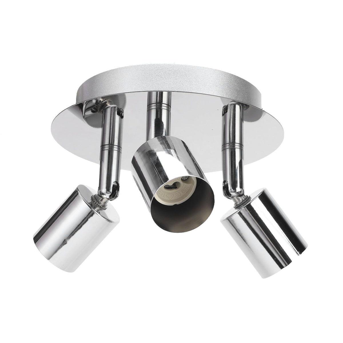 Lamp Holder 3 Head Circle Shape Modern Simple GU10 Base Flexible Rotation Light Holder for Bedroom 85‑265V