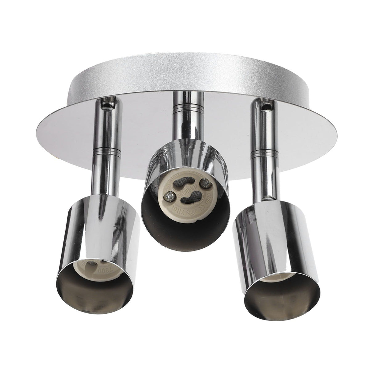 Lamp Holder 3 Head Circle Shape Modern Simple GU10 Base Flexible Rotation Light Holder for Bedroom 85‑265V