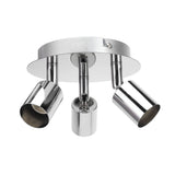 Lamp Holder 3 Head Circle Shape Modern Simple GU10 Base Flexible Rotation Light Holder for Bedroom 85‑265V - Close-Up Angle