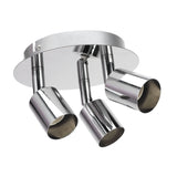 Lamp Holder 3 Head Circle Shape Modern Simple GU10 Base Flexible Rotation Light Holder for Bedroom 85‑265V