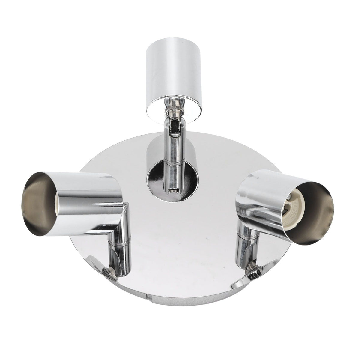 Lamp Holder 3 Head Circle Shape Modern Simple GU10 Base Flexible Rotation Light Holder for Bedroom 85‑265V