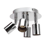 GU10 Lamp Holder 4 Head Ceiling Light Base Adjustable Lamp Holder for Bedroom Kitchen 85‑265V