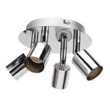 GU10 Lamp Holder 4 Head Ceiling Light Base Adjustable Lamp Holder for Bedroom Kitchen 85‑265V
