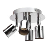GU10 Lamp Holder 4 Head Ceiling Light Base Adjustable Lamp Holder for Bedroom Kitchen 85‑265V - Rear View