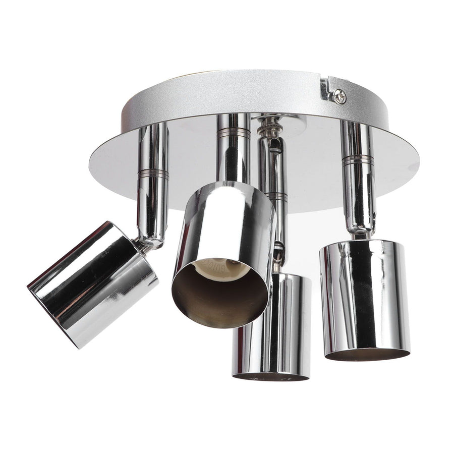 GU10 Lamp Holder 4 Head Ceiling Light Base Adjustable Lamp Holder for Bedroom Kitchen 85‑265V