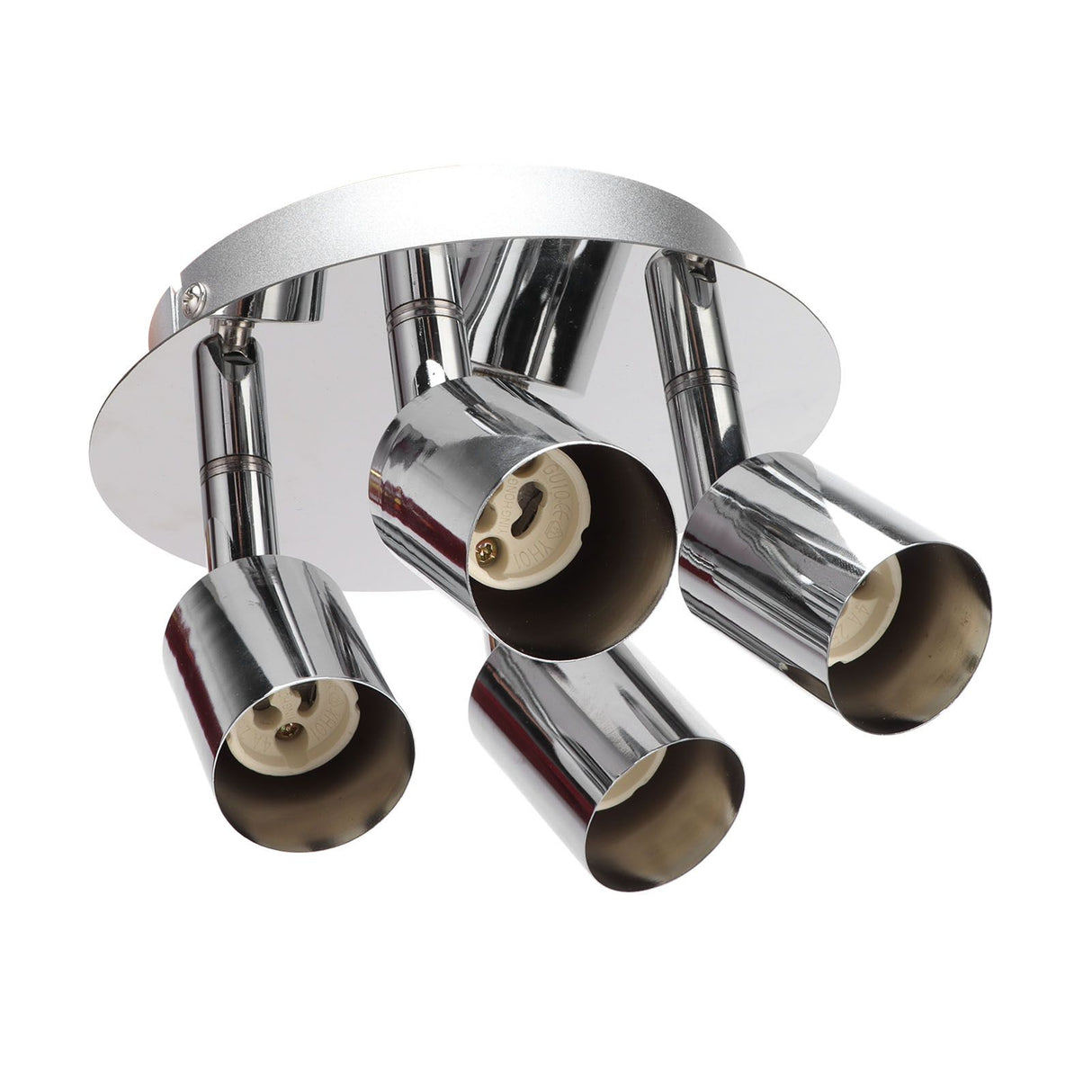 GU10 Lamp Holder 4 Head Ceiling Light Base Adjustable Lamp Holder for Bedroom Kitchen 85‑265V
