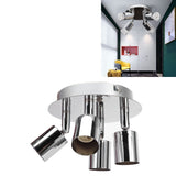 GU10 Lamp Holder 4 Head Ceiling Light Base Adjustable Lamp Holder for Bedroom Kitchen 85‑265V