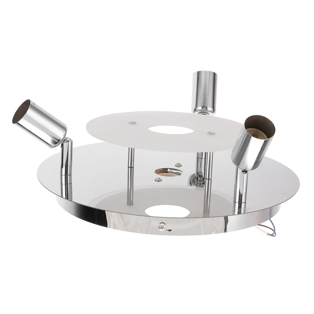 GU10 Household Ceiling Lamp 3 Heads Round Ceiling Lamp Modern Ceiling Light for Bedroom Living Room 85‑265V