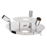 GU10 Household Ceiling Lamp 3 Heads Round Ceiling Lamp Modern Ceiling Light for Bedroom Living Room 85‑265V