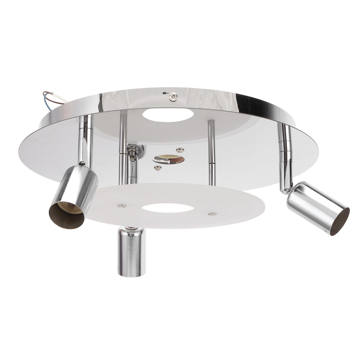 GU10 Household Ceiling Lamp 3 Heads Round Ceiling Lamp Modern Ceiling Light for Bedroom Living Room 85‑265V
