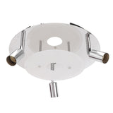 GU10 Household Ceiling Lamp 3 Heads Round Ceiling Lamp Modern Ceiling Light for Bedroom Living Room 85‑265V - Low Angle