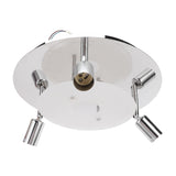 GU10 Household Ceiling Lamp 3 Heads Round Ceiling Lamp Modern Ceiling Light for Bedroom Living Room 85‑265V