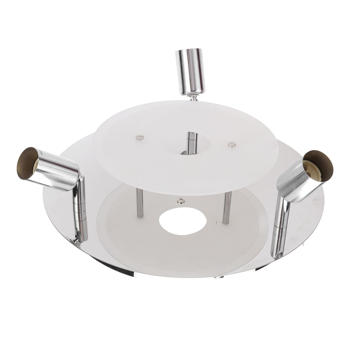 GU10 Household Ceiling Lamp 3 Heads Round Ceiling Lamp Modern Ceiling Light for Bedroom Living Room 85‑265V