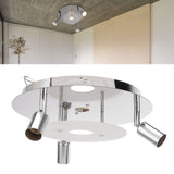 GU10 Household Ceiling Lamp 3 Heads Round Ceiling Lamp Modern Ceiling Light for Bedroom Living Room 85‑265V - Extra Image