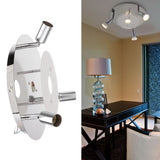 GU10 Household Ceiling Lamp 3 Heads Round Ceiling Lamp Modern Ceiling Light for Bedroom Living Room 85‑265V - Extra Image
