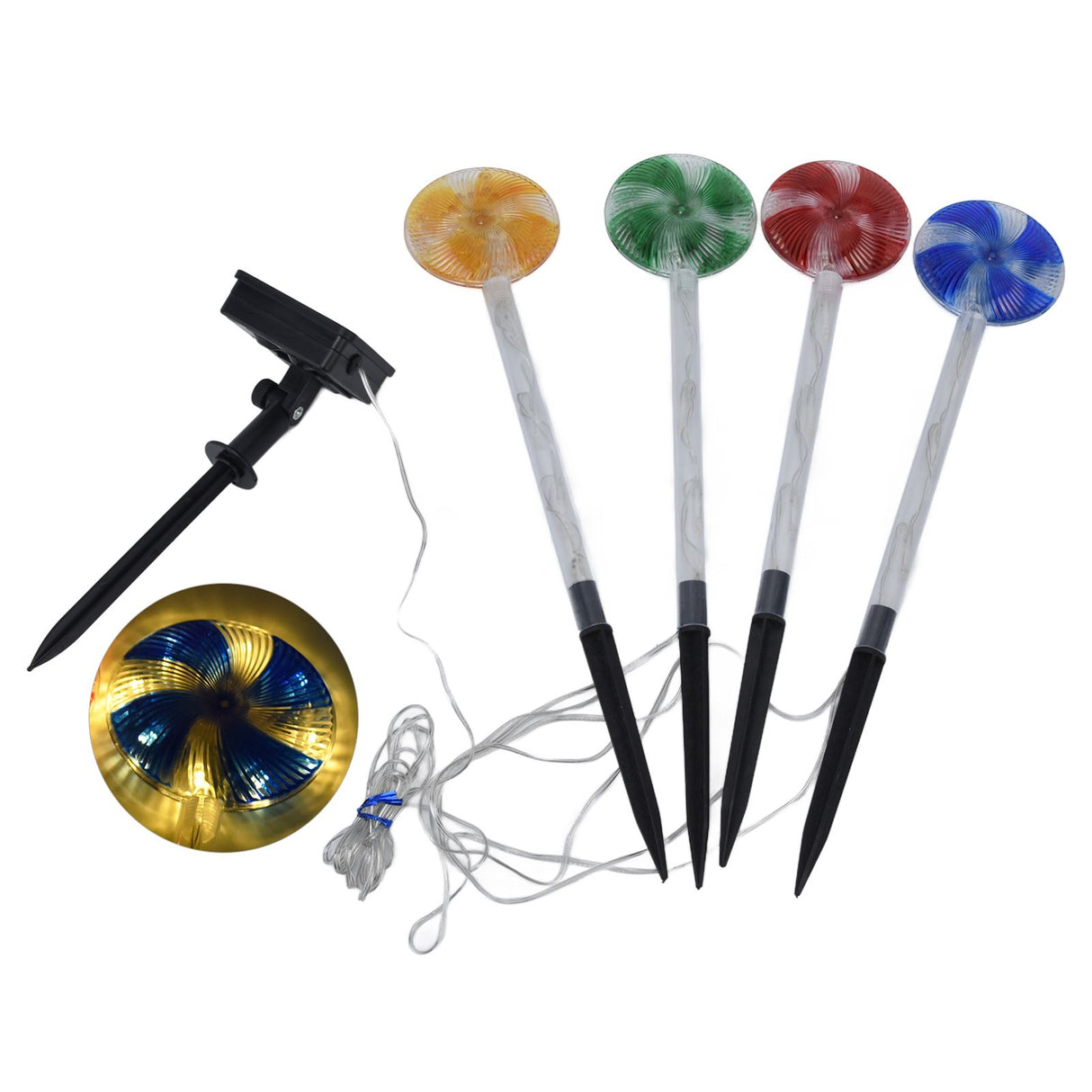 Candy Christmas Pathway Lights IP44 Waterproof LED Lighted Pathway Markers for Christmas Decor