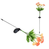 2 Pcs Solar Garden Lights LED Solar Flower Lights for Garden Patio Lawn Yard Pathway - Close-Up Angle