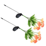 2 Pcs Solar Garden Lights LED Solar Flower Lights for Garden Patio Lawn Yard Pathway