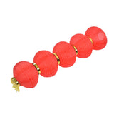 10in 5 Strings LED Solar Lantern Outdoor Waterproof Chinese Decorative Cloth Lantern Lamp