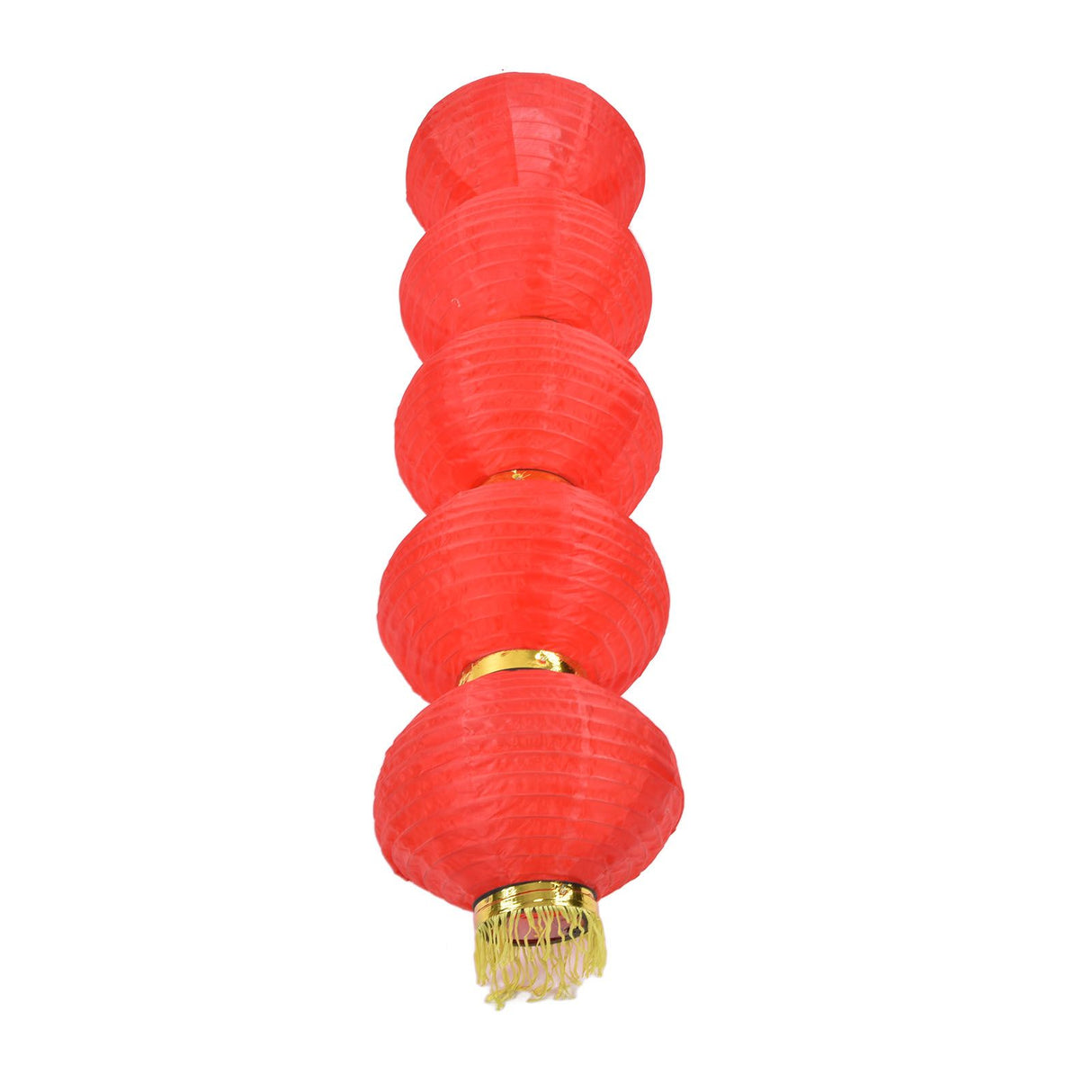 10in 5 Strings LED Solar Lantern Outdoor Waterproof Chinese Decorative Cloth Lantern Lamp