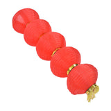 10in 5 Strings LED Solar Lantern Outdoor Waterproof Chinese Decorative Cloth Lantern Lamp - 45-Degree Angle