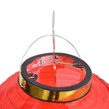 10in 5 Strings LED Solar Lantern Outdoor Waterproof Chinese Decorative Cloth Lantern Lamp