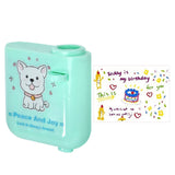 Happy Birthday Projector Mini Birthday Projection Lamp Portable Kids Projection Light for HouseholdSquare 1 Green