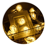 LED String Light Imitation Rose String Light Wedding String Light Festival Decoration LightWarm White - Side View
