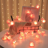 LED String Light Imitation Rose String Light Wedding String Light Festival Decoration LightPink