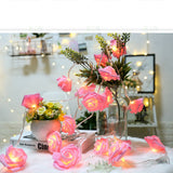 LED String Light Imitation Rose String Light Wedding String Light Festival Decoration LightPink