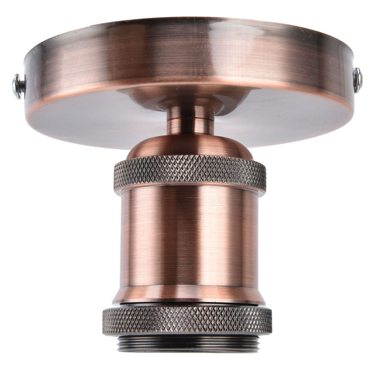 Vintage E26 E27 Lamp Socket Ceiling Lamp Holder with Accessories for Kitchen Bedroom Living Room 100‑240VAntique Red