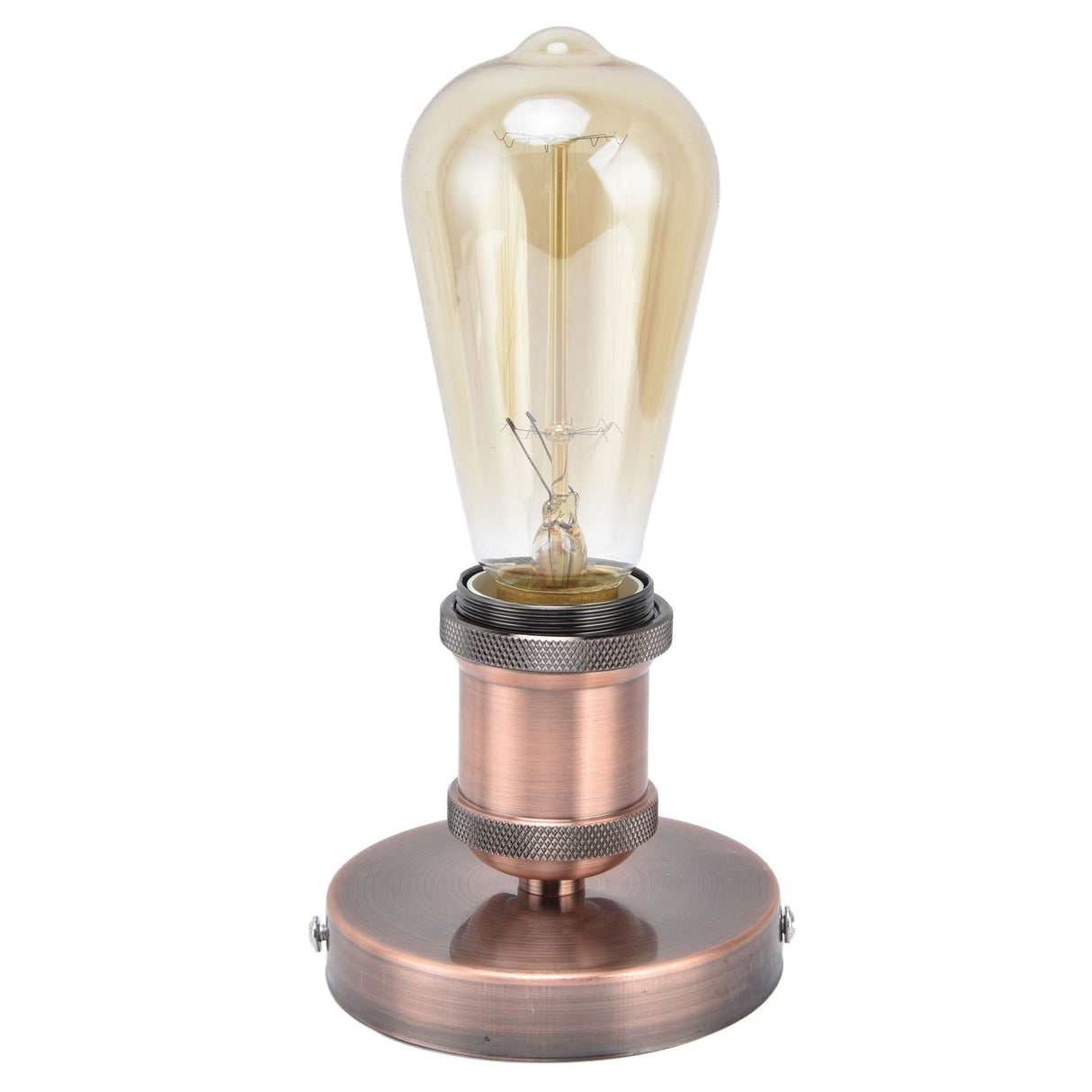 Vintage E26 E27 Lamp Socket Ceiling Lamp Holder with Accessories for Kitchen Bedroom Living Room 100‑240VAntique Red
