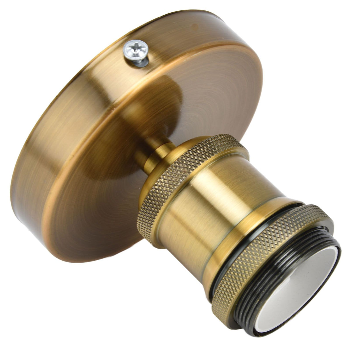 Vintage E26 E27 Lamp Socket Ceiling Lamp Holder with Accessories for Kitchen Bedroom Living Room 100‑240VAntique Gold