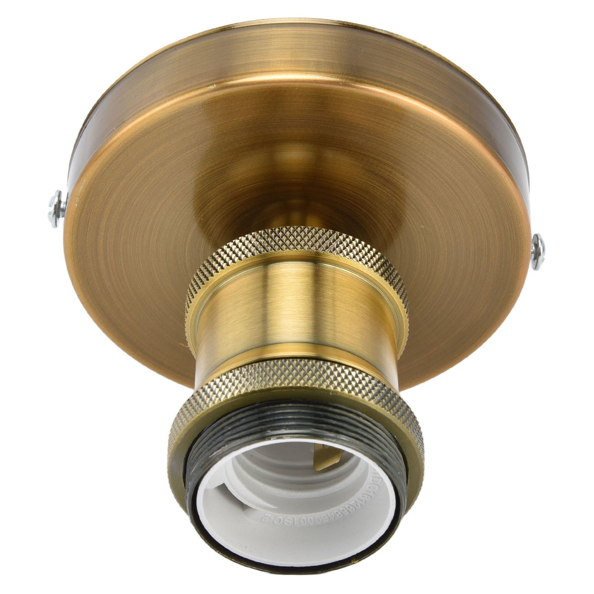 Vintage E26 E27 Lamp Socket Ceiling Lamp Holder with Accessories for Kitchen Bedroom Living Room 100‑240VAntique Gold