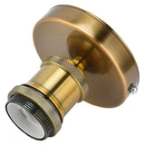 Vintage E26 E27 Lamp Socket Ceiling Lamp Holder with Accessories for Kitchen Bedroom Living Room 100‑240VAntique Gold