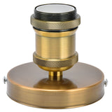 Vintage E26 E27 Lamp Socket Ceiling Lamp Holder with Accessories for Kitchen Bedroom Living Room 100‑240VAntique Gold - Close-Up Angle