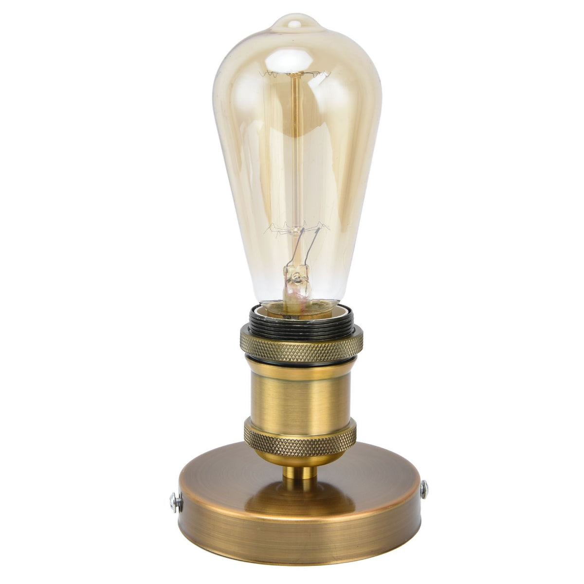Vintage E26 E27 Lamp Socket Ceiling Lamp Holder with Accessories for Kitchen Bedroom Living Room 100‑240VAntique Gold
