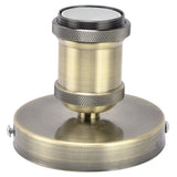 Vintage E26 E27 Lamp Socket Ceiling Lamp Holder with Accessories for Kitchen Bedroom Living Room 100‑240VAntique Green - Top-Down View