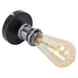 Vintage E26 E27 Lamp Socket Ceiling Lamp Holder with Accessories for Kitchen Bedroom Living Room 100‑240VBlack
