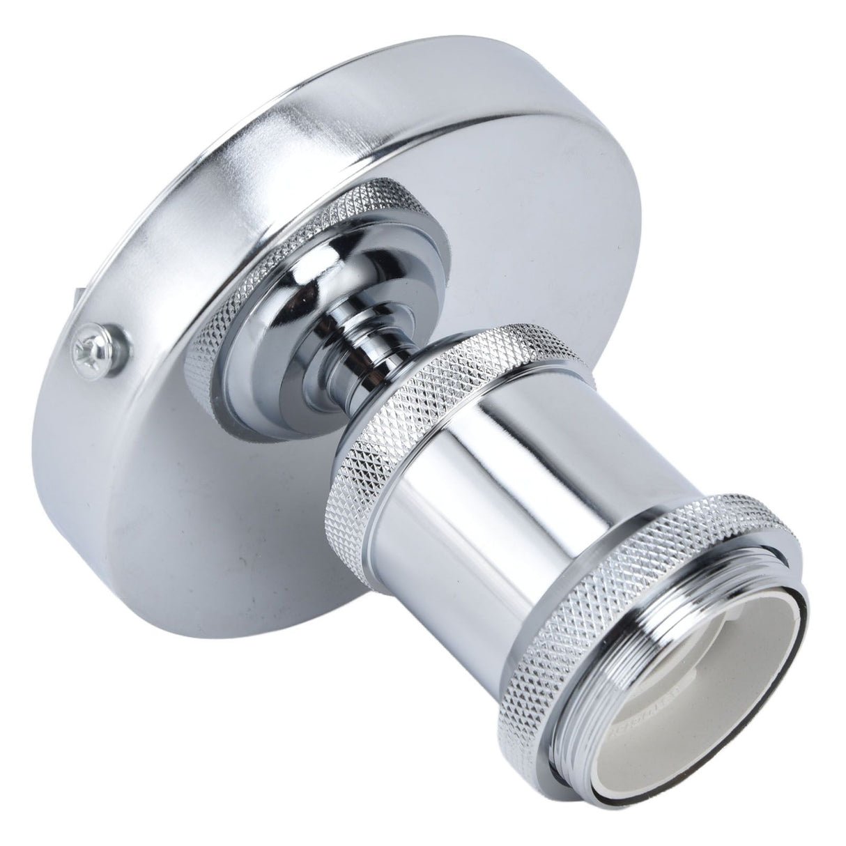 Vintage E26 E27 Lamp Socket Ceiling Lamp Holder with Accessories for Kitchen Bedroom Living Room 100‑240VSilver