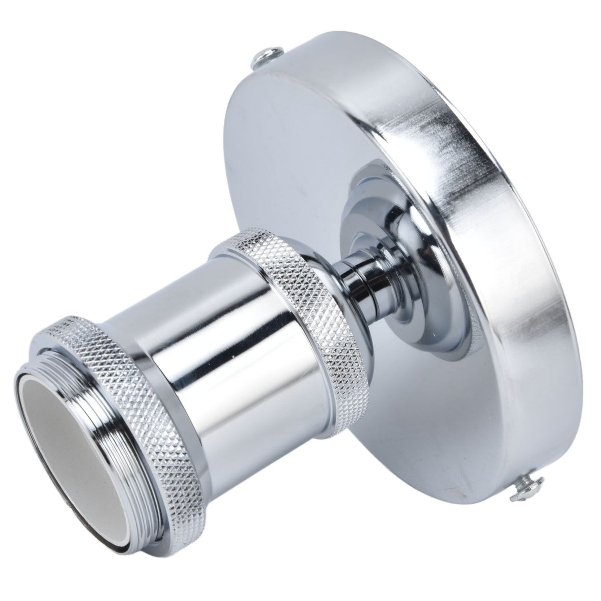 Vintage E26 E27 Lamp Socket Ceiling Lamp Holder with Accessories for Kitchen Bedroom Living Room 100‑240VSilver