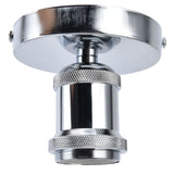 Vintage E26 E27 Lamp Socket Ceiling Lamp Holder with Accessories for Kitchen Bedroom Living Room 100‑240VSilver