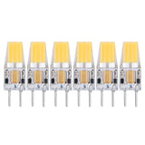 6PCS GY6.35 Bulb 5W AC DC12V COB Light Bulb Energy Saving Silicone Ceiling Lamp Bulb for Living Room